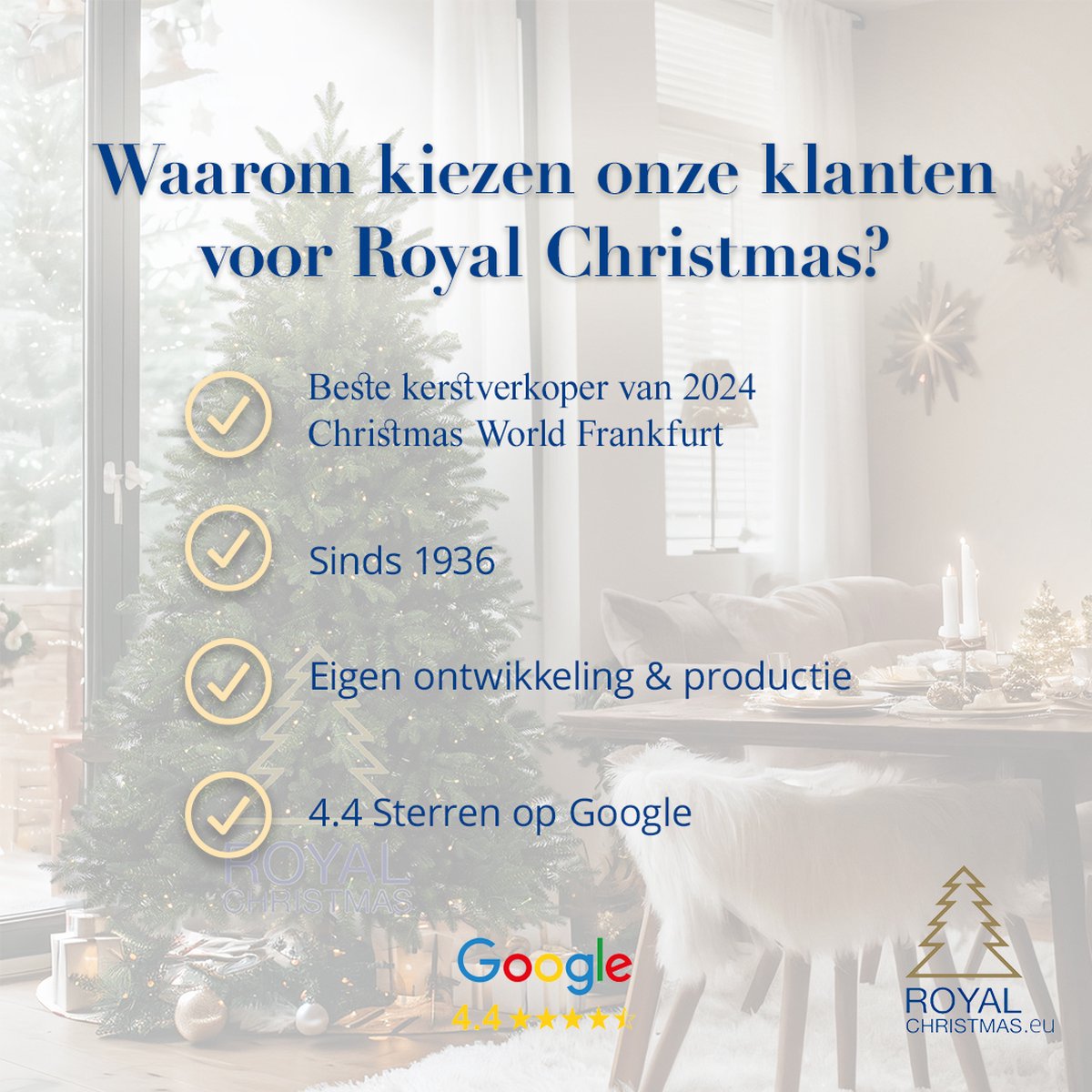 Wat vinden we goed aan de Royal Christmas Alaska Slank 180 cm Kunstkerstboom LED
