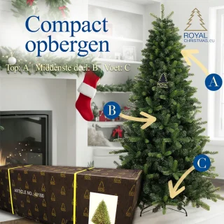 Royal Christmas Bergen Kunstkerstboom 180 cm Groen