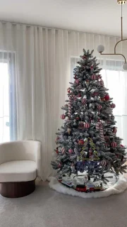 Royal Christmas Flock Tree Deluxe Kunstkerstboom 210 cm