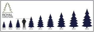 Royal Christmas Flock Tree Deluxe Kunstkerstboom 210 cm