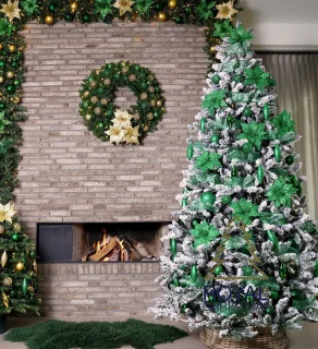 Royal Christmas Flock Tree Deluxe Kunstkerstboom 210 cm