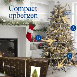 Royal Christmas - Kunstkerstboom Flock Promo 180 cm