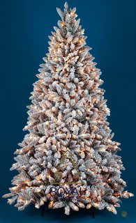 De Royal Christmas Sneeuw Kunstkerstboom Flock Tree Deluxe 180 cm in één oogopslag