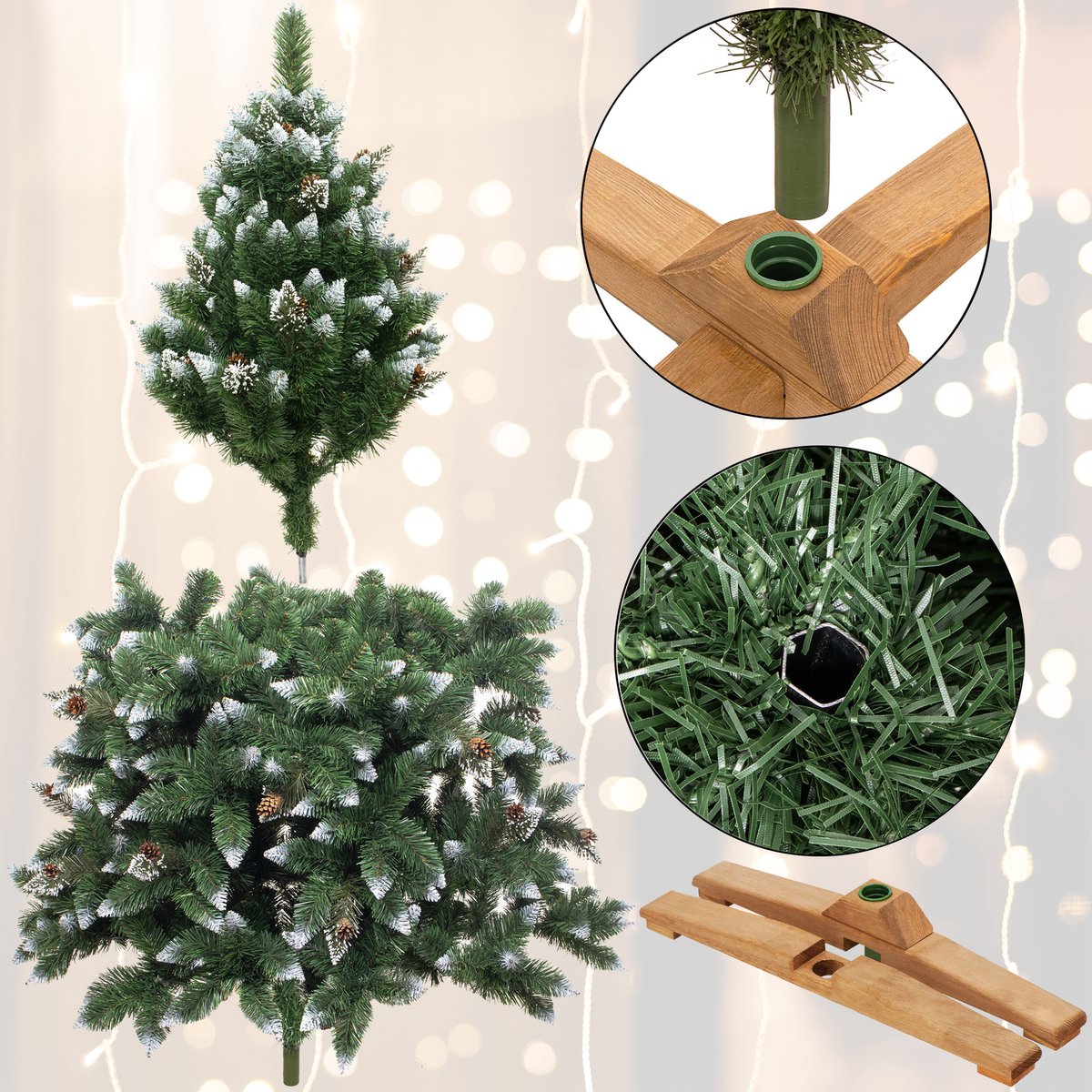Royal Trees Kunstkerstboom Dennenappels 180 cm Zonder Verlichting