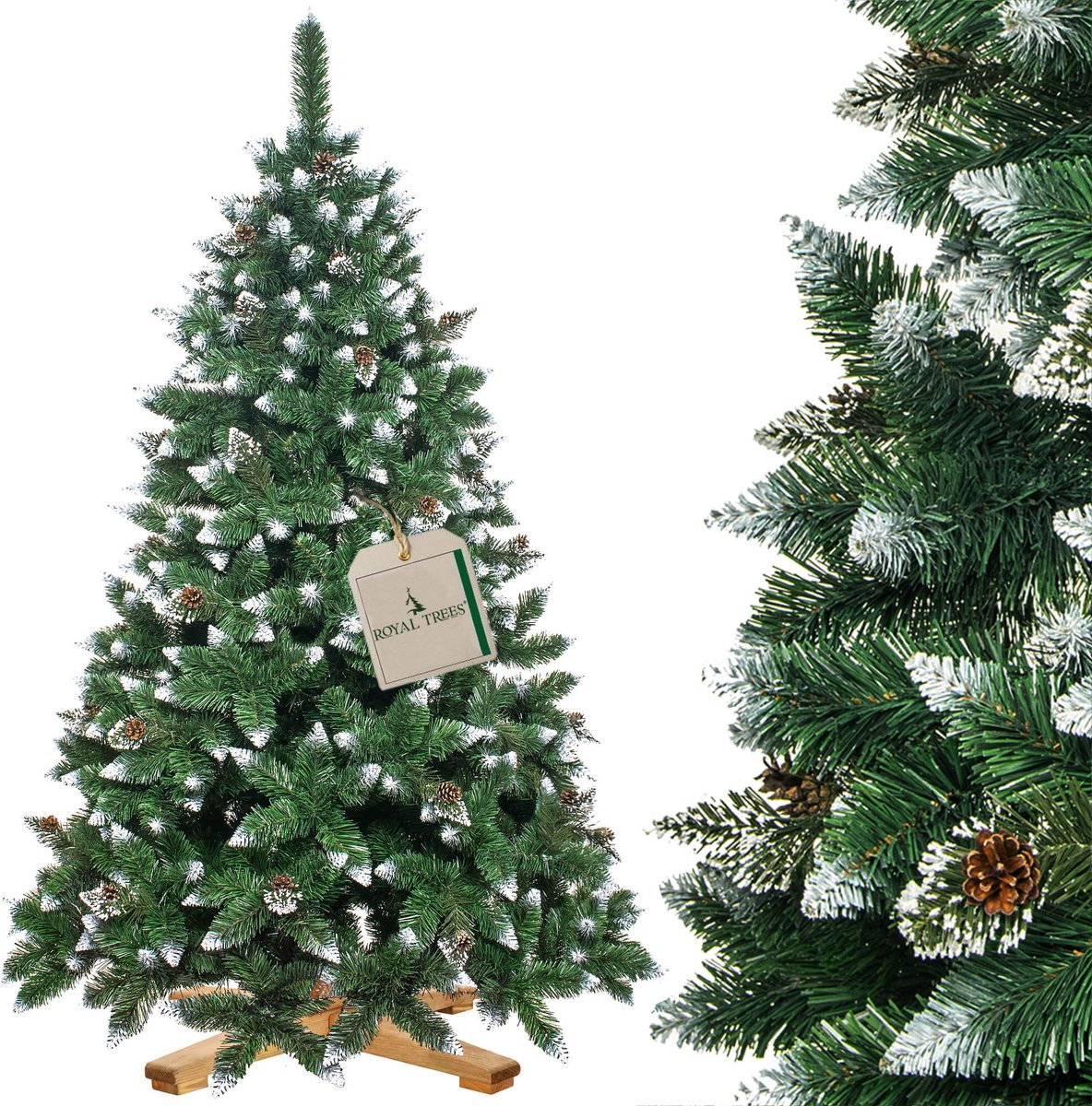 Royal Trees Kunstkerstboom Dennenappels 180 cm Zonder Verlichting
