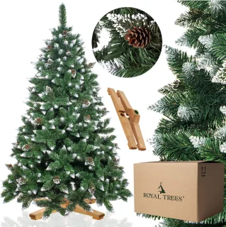 Royal Trees Kunstkerstboom Dennenappels 220 cm Zonder Verlichting