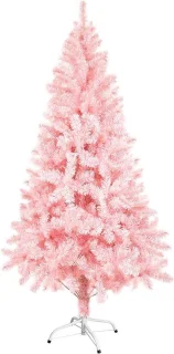 Roze Kunstkerstboom 120 cm met metalen standaard