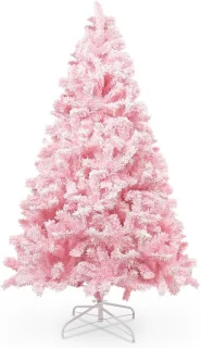 Roze kunstkerstboom 180 cm