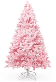 Roze kunstkerstboom 180 cm