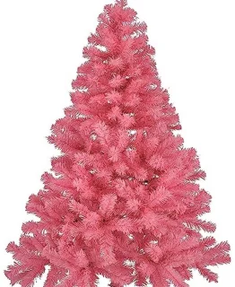 Roze kunststof kerstboom 150 cm