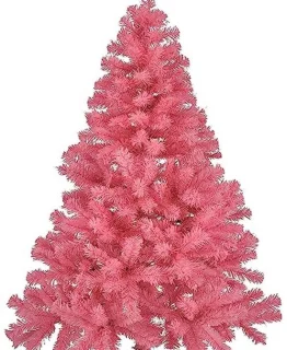 Roze kunststof kerstboom 150 cm