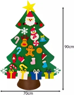 Ruhhy Vilt Kerstboom Knutselset