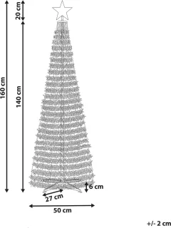SAARLOQ LED kerstboom 160 cm groen
