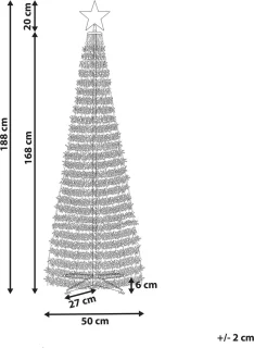 SAARLOQ LED kerstboom groen 188 cm