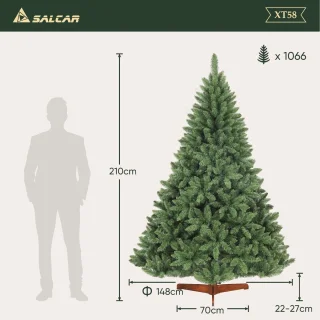 SALCAR Kunstkerstboom 210 cm