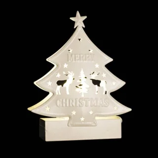 Sapin lumineux 2 LED blanc chaud