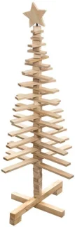 Scharnierende kerstboom 120 cm, lamel-hout