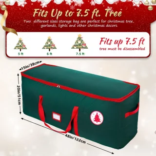 Set 2 Kerstboom opbergtassen 2,3 m