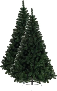 Set van 2 kunstkerstbomen 150 cm groen
