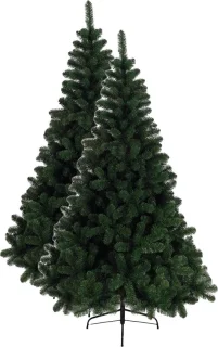Set van 2 kunstkerstbomen 150 cm groen