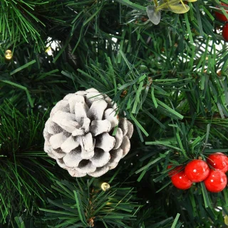Set van 2 kunstkerstbomen
