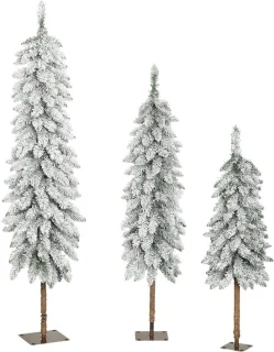 Set van 3 met sneeuw bedekte kunstkerstbomen - 3 maten