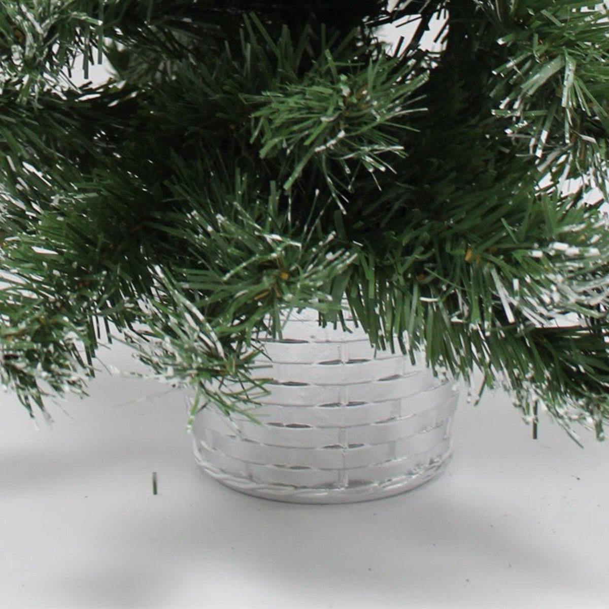 SILUMEN 60 cm tafelboom met kerstknoop rood kunststof