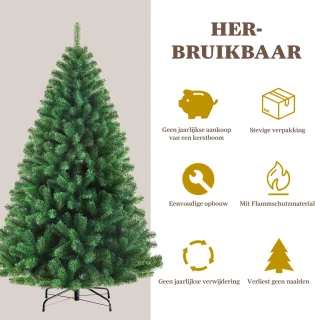 Sinaopus Klassieke Kunstkerstboom 185 cm Groen
