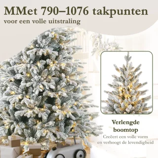 Sinaopus Kunstkerstboom 215 cm Flocked
