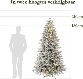 Sinaopus Kunstkerstboom 215 cm Flocked