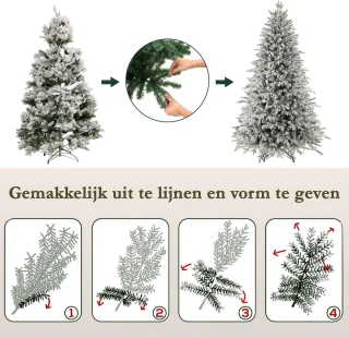 Sinaopus Kunstkerstboom 215 cm Flocked