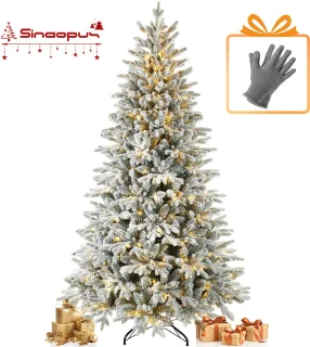 Sinaopus Kunstkerstboom Flocked 185 cm