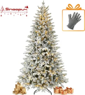 Sinaopus Kunstkerstboom Flocked 185 cm