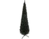 Slanke kerstboom van 225 cm met stalen voet