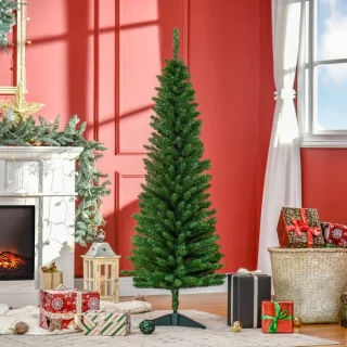 Slanke kunstkerstboom van 150 cm