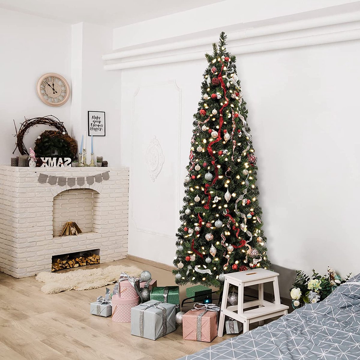 Slim Kunstkerstboom 210 cm Kunststof