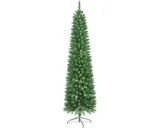 Smal groene kunstkerstboom 150 cm