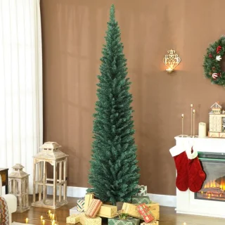 Smalle kerstboom van 210 cm met 401 takken
