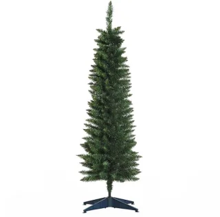 Smalle kunstkerstboom 150 cm groen