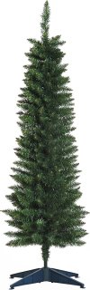 De Smalle kunstkerstboom 150 cm in één oogopslag