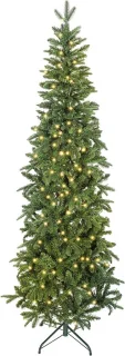 Smalle kunstkerstboom 210 cm groen