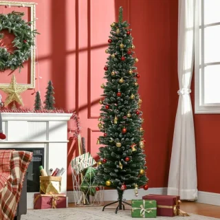 Smalle kunstkerstboom - Ø53 × 190 cm - groen