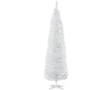 Smalle kunstkerstboom Ø55 × 210 cm wit