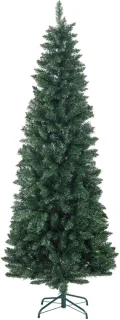 Smalle kunstkerstboom Ø75 × 210 cm groen