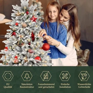 Sneeuwdennen kunstkerstboom 180 cm