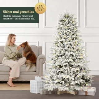 Sneeuwdennen kunstkerstboom 180 cm