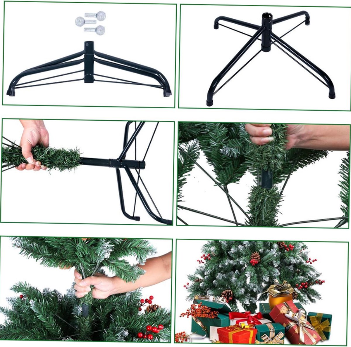 Sneeuwstroom Kunstkerstboom 180 cm 720 Tips