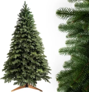 SnelShoppen Kunstkerstboom 210 cm Premium met Houten Stand