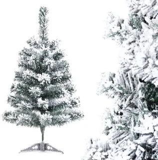 SnelShoppen mini witte kunstkerstboom 45 cm