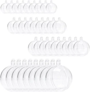 SnelShoppen - pack van 40 acrylaatballen - Ø 4, 5, 6 cm